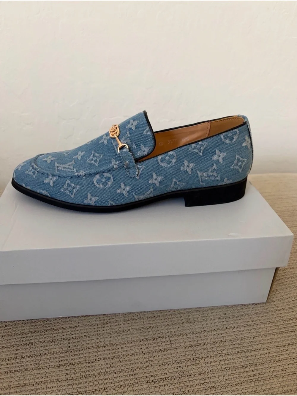 Louis Vuitton | Shoes | Louis Vuitton Blue Monogram Denim 